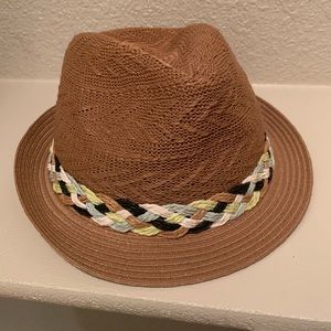 Saks fedora braided hat